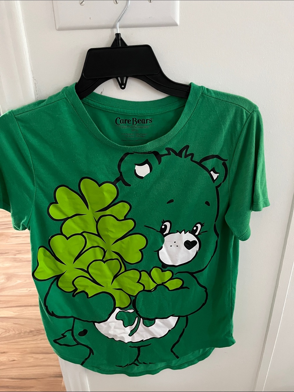 Care Bears Green Tee with Shamrock Bear Graphic